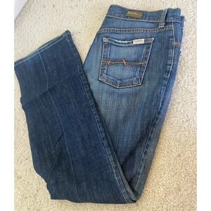 Women's  David Kahn‎ Lauren Distressed 5-Pocket Jeans-Size 8-Boot Cut